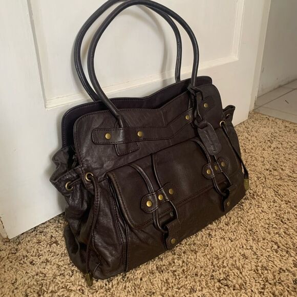 French connection | purple brown hand bag - Picture 5 of 8